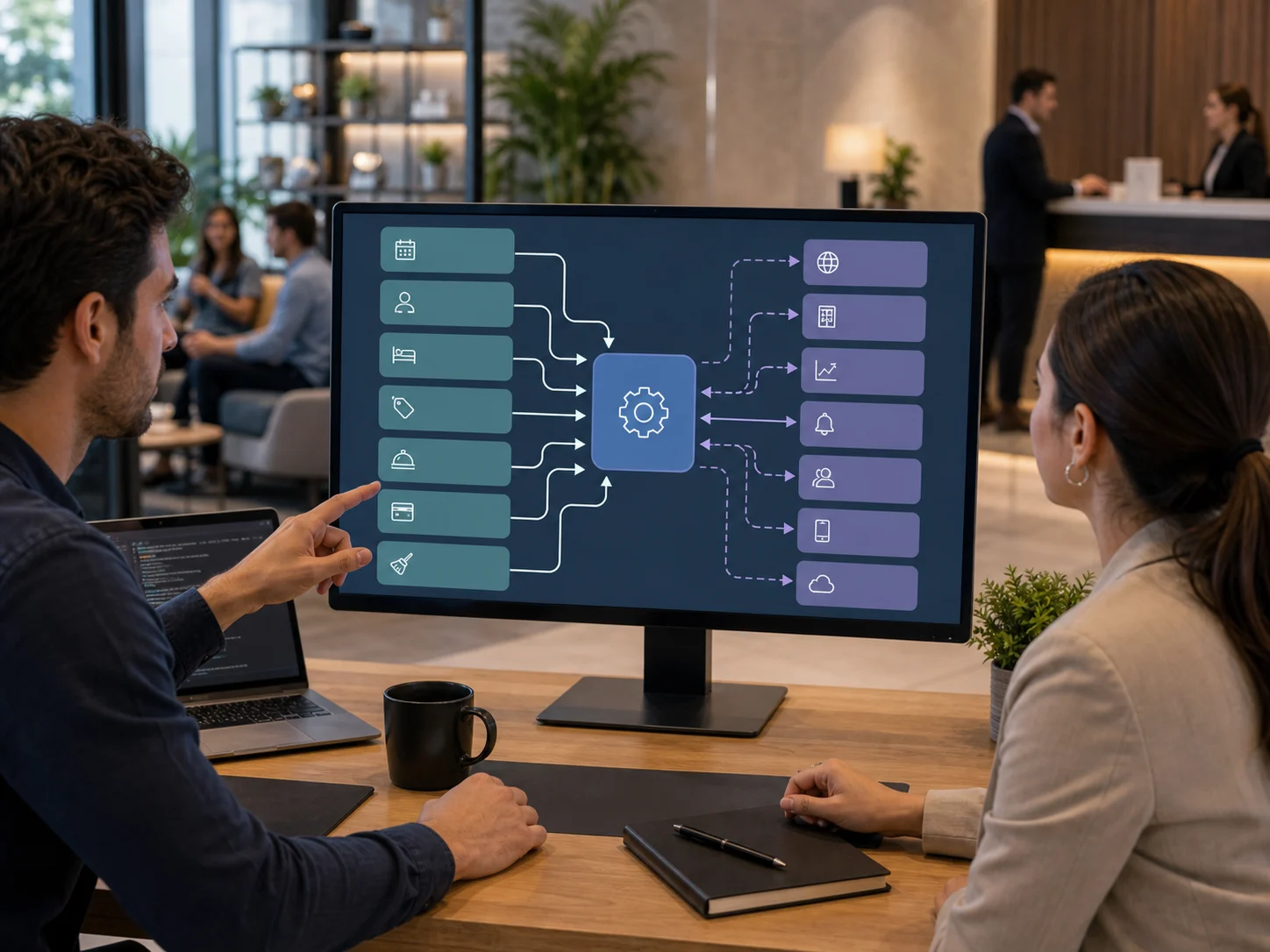 Leggi e gestisci dati dall’esterno senza perdere controllo sul PMS. Flussi dati tra Scidoo e sistemi terzi tramite API aperte