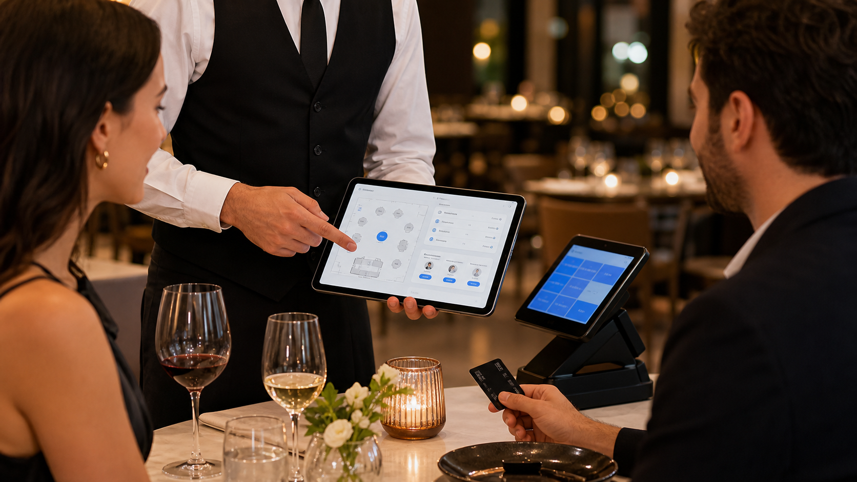 Schnelle Konten und Zahlungen mit Scidoo Restaurant Pagamento al tavolo e conto diviso gestiti con Scidoo ristorante
