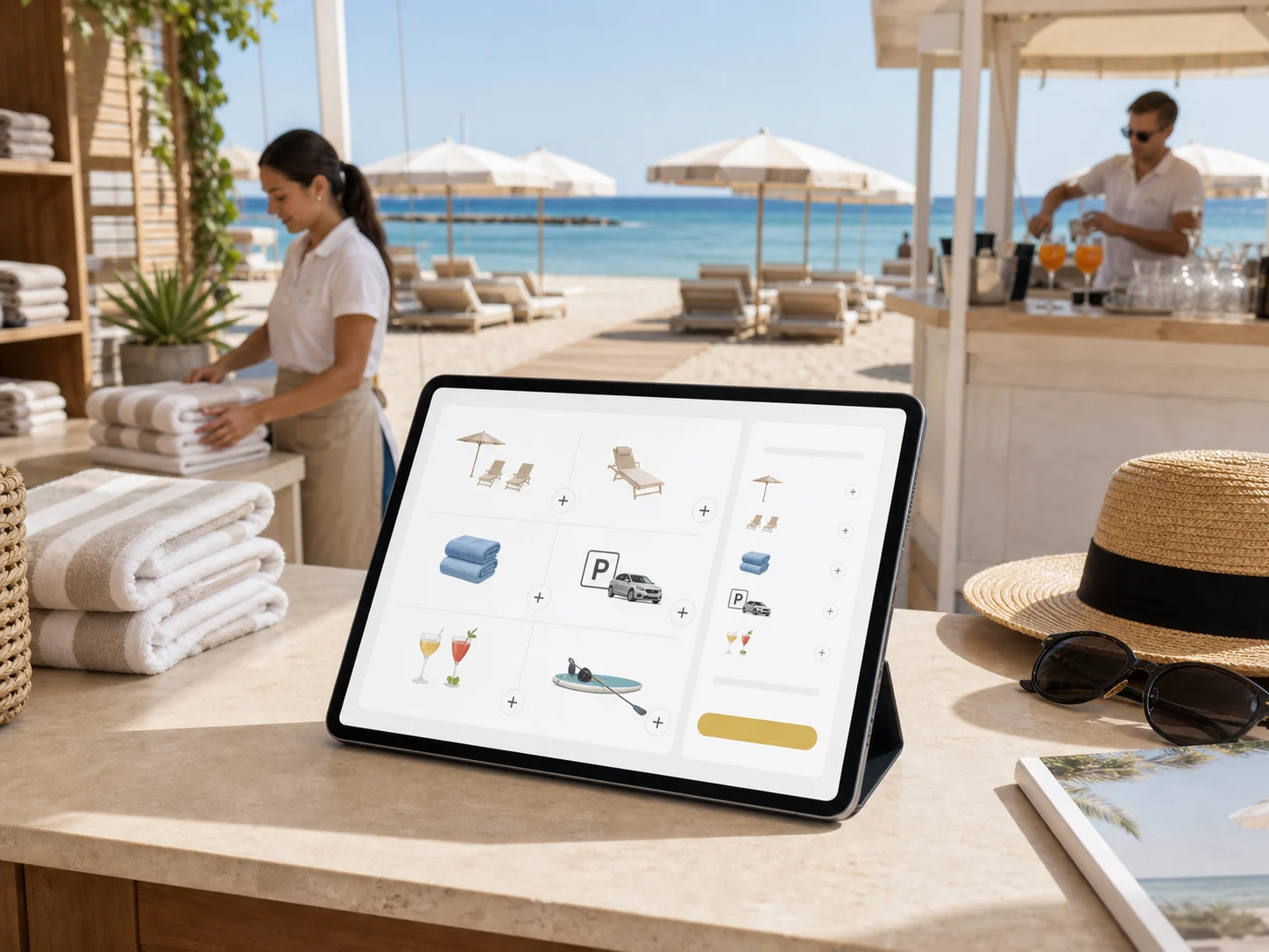 Strandzubehörservices online bei Scidoo buchbar