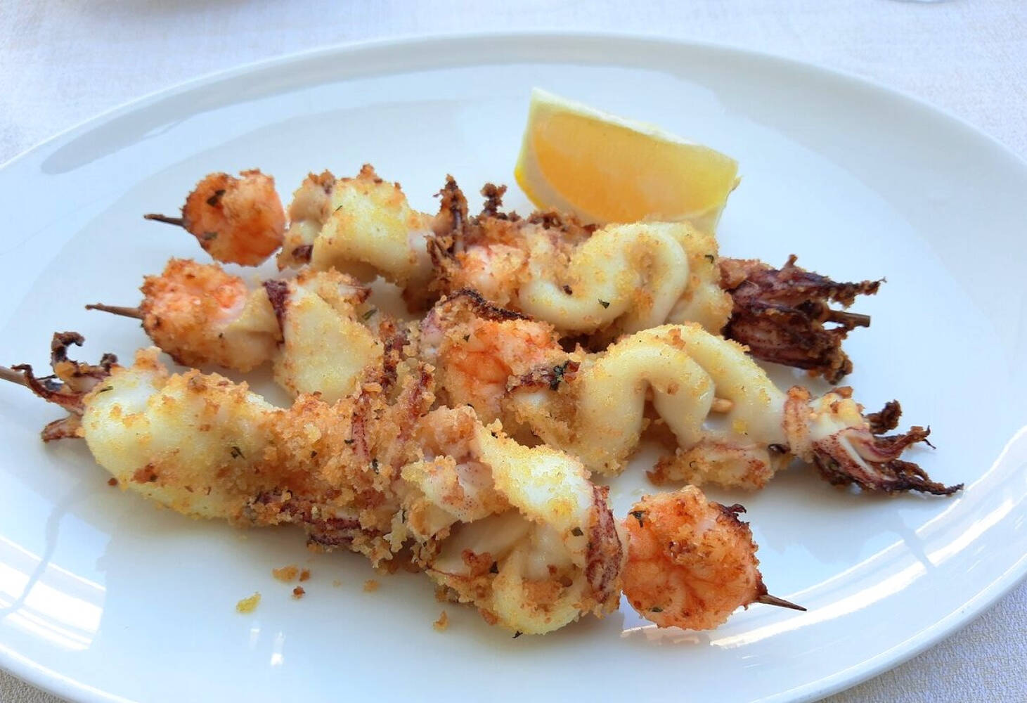 Spedini calamari e gamberi 