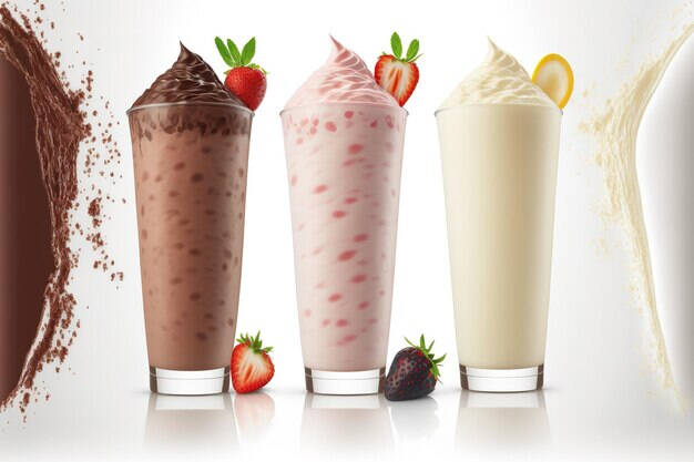 Frappe' con gelato ai vari gusti 